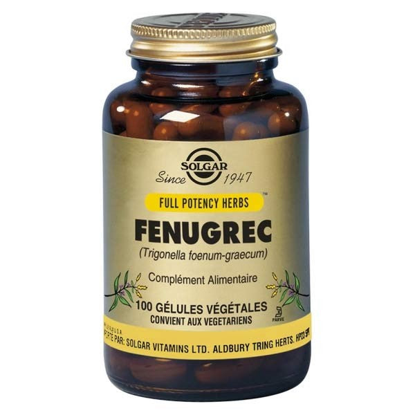 Solgar Full Potency Fenugreek Vegetable Capsules, 100